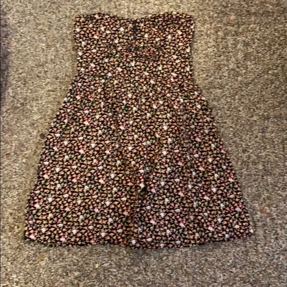 BeBop strappless dress with flowers